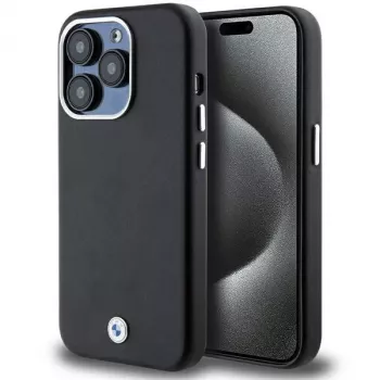BMW Signature Wrapped Metal MagSafe Case for iPhone 14 Pro Max 6.7 inch Black