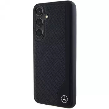 Mercedes-Benz Debossed Line kožna MagSafe tvrda futrola za Samsung Galaxy S24+ (SM-S926) - crna