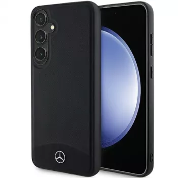 Mercedes-Benz Galaxy S24 tvrda futrola koža teksturirana i glatka MagSafe crna