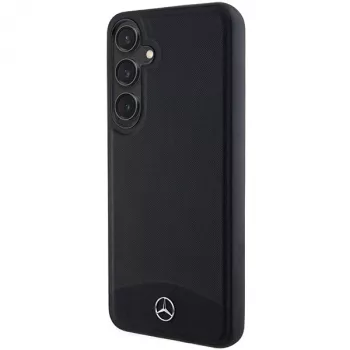 Mercedes-Benz Galaxy S24 tvrda futrola koža teksturirana i glatka MagSafe crna