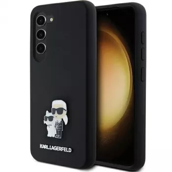 Karl Lagerfeld KLHCS23SSMHKCNPK S23 S911 crna tvrda futrola silikon Karl & Choupette metalni privjesak