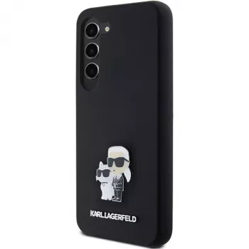 Karl Lagerfeld KLHCS23SSMHKCNPK S23 S911 crna tvrda futrola silikon Karl & Choupette metalni privjesak
