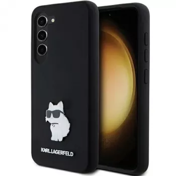 Karl Lagerfeld KLHCS23SSMHCNPK S23 S911 crna tvrda futrola silikon Choupette metalni privjesak