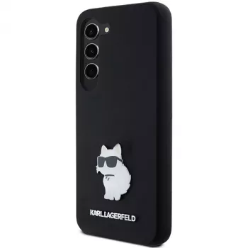 Karl Lagerfeld KLHCS23SSMHCNPK S23 S911 crna tvrda futrola silikon Choupette metalni privjesak