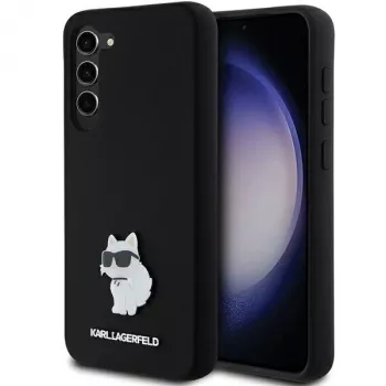 Karl Lagerfeld KLHCS23MSMHCNPK S23+ S916 crna tvrda futrola silikon Choupette metalni privjesak