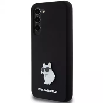 Karl Lagerfeld KLHCS23MSMHCNPK S23+ S916 crna tvrda futrola silikon Choupette metalni privjesak
