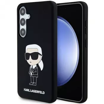 Karl Lagerfeld KLHCS24MSNIKBCK Ikonik silikonska futrola za Samsung Galaxy S24+ (SM-S926) crna