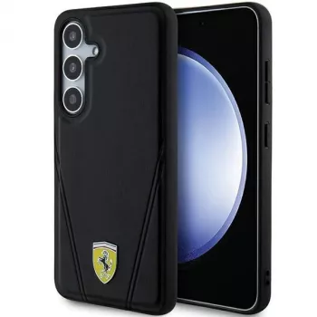 Ferrari FEHMS24SP3BAK S24 S921 Black Hardcase Hot Stamp V Lines MagSafe