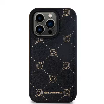Karl Lagerfeld iPhone 15 Pro Max 6,7 inch crna MagSafe Karl Head zaštitna futrola