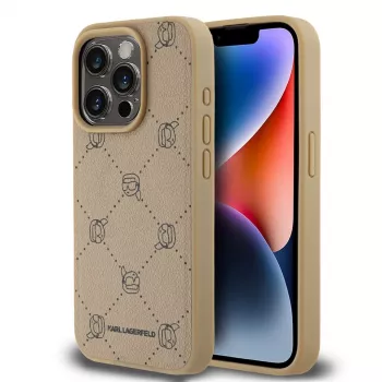 Karl Lagerfeld KLHMP15LPGKHPHE iPhone 15 Pro 6,1 inch bež MagSafe Karl Head stražnja futrola