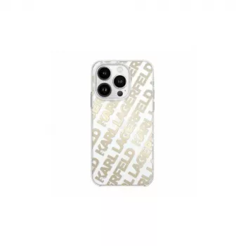 Karl Lagerfeld KLHCP15XHKFOEMD tvrda futrola za Apple iPhone 15 Pro Max, zlatna, IML FulloverLogo