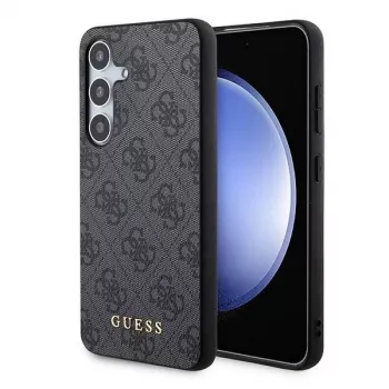 Guess GUOHCSA35G4GFGR tvrda futrola za Samsung Galaxy A35 5G, crna, 4G metalni zlatni logotip