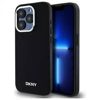 DKNY DKHMP15XPSCMCLK tvrda futrola za Apple iPhone 15 Pro Max 6,7 inch crna jednostavan logotip MagSafe