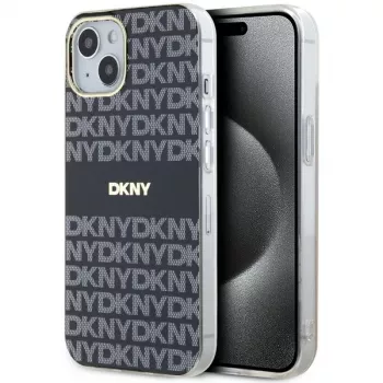 DKNY DKHMP15MHRHSEK tvrda futrola za iPhone 15 Plus / 14 Plus 6,7 inch crna IML Mono & Stripe MagSafe