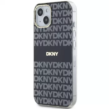 DKNY DKHMP15MHRHSEK tvrda futrola za iPhone 15 Plus / 14 Plus 6,7 inch crna IML Mono & Stripe MagSafe