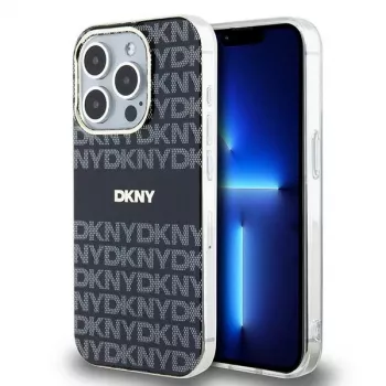 DKNY DKHMP15XHRHSEK Hardcase IML Mono & Stripe MagSafe for Apple iPhone 15 Pro Max 6.7 inch Black