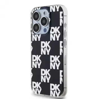 DKNY DKHCP15LHDLCEK tvrda futrola za Apple iPhone 15 Pro 6.1, crna, IML Checkered Mono Pattern