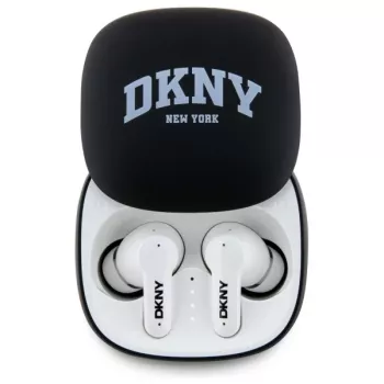 DKNY DKTWS3DNYAK bežične Bluetooth TWS slušalice u uhu s futrolom za punjenje, mat guma, crne