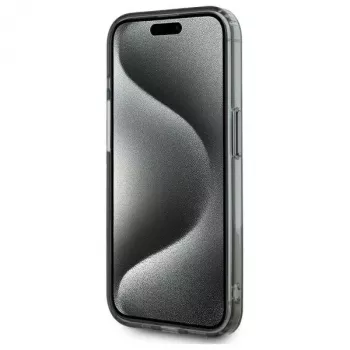 Karl Lagerfeld KLHMP15LHLSKIK tvrda futrola za Apple iPhone 15 Pro 6,1 inch crna IML Metal Karl Head MagSafe