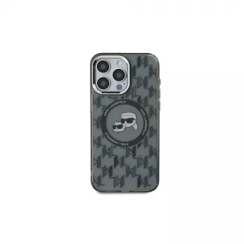 Karl Lagerfeld KLHMP15MHMCKMHK iPhone 15 Plus 6,7 inch crna IML Monogram Karl & Choupette Head MagSafe futrola