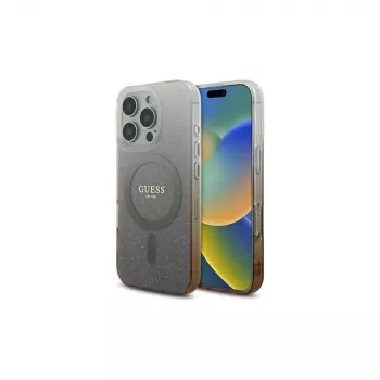 Guess IML Glitter Gradient MagSafe maska za Apple iPhone 16 Pro (smeđa)