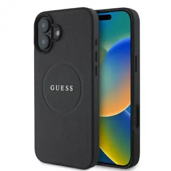 Guess GUHMP16SPGHSMMK Grained Gold Ring MagSafe čvrsta maska za Apple iPhone 16 6,1