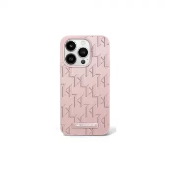 Karl Lagerfeld KLHMP16SPKHPORPP Hardcase Hot Stamp MagSafe za Apple iPhone 16 6,1 inch pink