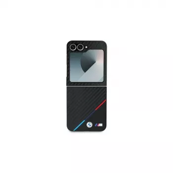 BMW tvrda futrola za Samsung Galaxy Z Flip6 / Z Flip7 FE - Carbon Tricolor crna