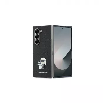 Karl Lagerfeld KLHCZFD6SAPKCNPK Saffiano Metal Pin tvrda futrola za Samsung Galaxy Z Fold6 (F956) - crna