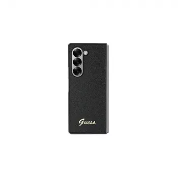 Guess GUHCZFD6HGGSHK Z Fold6 F956 crna 4G Glitter Script tvrda futrola