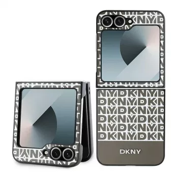 DKNY DKHCZF6PSOSPW zaštitna futrola za Samsung Galaxy Z Flip 6 / Z Flip7 FE - smeđa Repeat Pattern Bottom Stripe