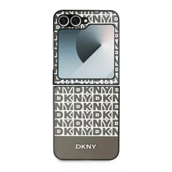 DKNY DKHCZF6PSOSPW zaštitna futrola za Samsung Galaxy Z Flip 6 / Z Flip7 FE - smeđa Repeat Pattern Bottom Stripe