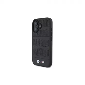 BMW M Collection Perforated and Stitched Line tvrda futrola za iPhone 16 6,1 inch, crna