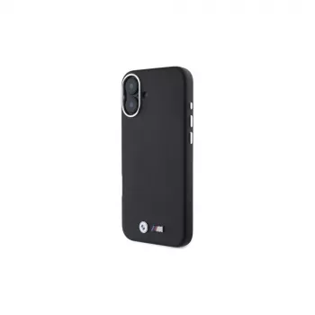 BMW M Collection Smooth Full Wrapped Metal MagSafe tvrda futrola za Apple iPhone 16 - crna