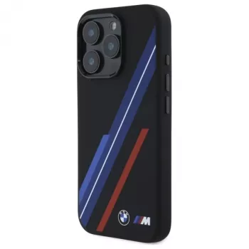 BMW BMHMP16X23SSPK tvrda futrola silikon MagSafe za iPhone 16 Pro Max 6,9 inch crna Random Lines
