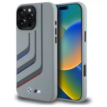 BMW Turning Lines silikonska tvrda futrola za Apple iPhone 16 Pro Max 6,9 inch siva MagSafe