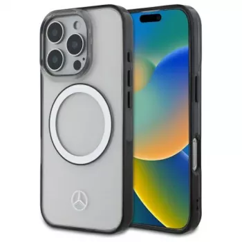 Mercedes-Benz MEHMP16L23HUOKC iPhone 16 Pro 6,3 inch prozirna tvrda futrola s otisnutim logom i MagSafe