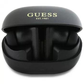 Guess Capsule Printed Logo - Bluetooth TWS ANC & ENC slušalice s futrolom za punjenje (crne)