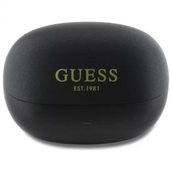 Guess Capsule Printed Logo - Bluetooth TWS ANC & ENC slušalice s futrolom za punjenje (crne)