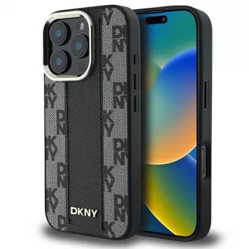 DKNY DKHMP16XPCPVSLK tvrda futrola kockasti uzorak MagSafe za iPhone 16 Pro Max 6.9 crna