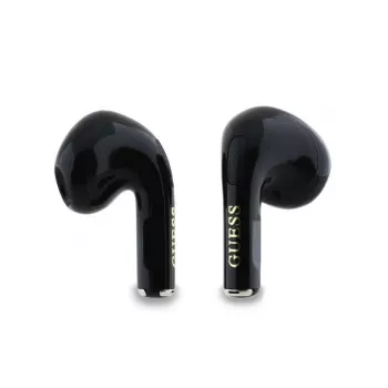 Guess Glossy Effect Printed Classic Logo & Charm TWS Bluetooth slušalice s futrolom za punjenje (crna)