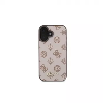 Guess Peony Script MagSafe maska za iPhone 16 (smeđa)