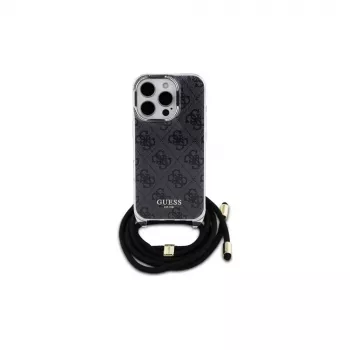 Guess GUHCP16XHC4SEK iPhone 16 Pro Max 6,9 inch tvrda futrola Crossbody Cord 4G Print crna