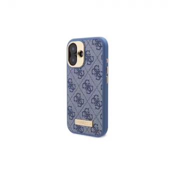 Guess GUHMP16MU4GPRB iPhone 16 Plus 6,7 inch plava tvrda futrola 4G Logo Plate MagSafe