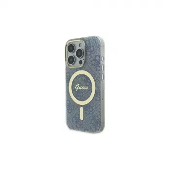 Guess GUHMP16LH4STB tvrda futrola za Apple iPhone 16 Pro 6,3 inch plava IML 4G MagSafe