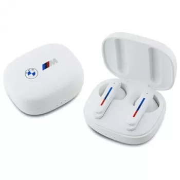 BMW BMBEMIATP20LOH True Wireless Stereo (TWS) Bluetooth 5.1 slušalice s futrolom za punjenje, bijele