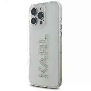 Karl Lagerfeld IML Rhinestones Logo futrola za iPhone 16 Pro, prozirna