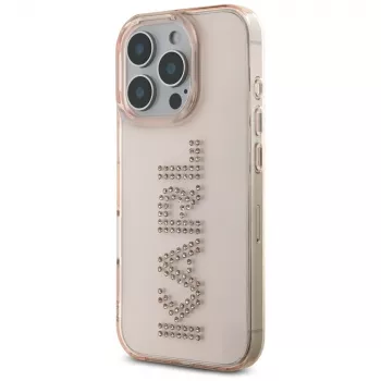 KARL LAGERFELD IML Rhinestones Logo futrola za iPhone 16 Pro Max, ružičasta