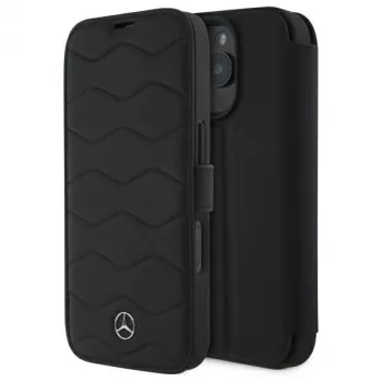 Mercedes-Benz MEBKP16X23RWRSK futrola iPhone 16 Pro Max 6,9 inch crna Leder Waves