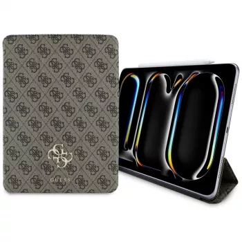 Guess GUFC11PM24PS4SGW magnetna folio futrola 4G Big Logo za iPad Pro 11 M4 2024 / M5 2025 smeđa